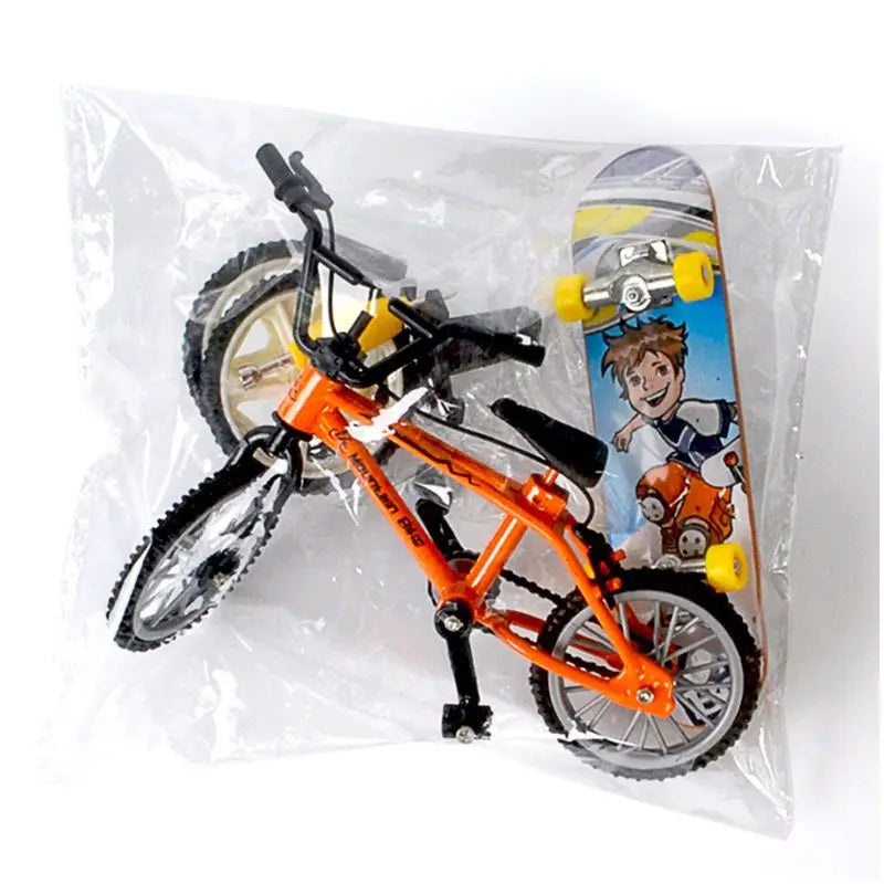 BMX Bicycle and Skateboard Miniature