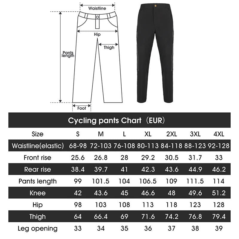 Men's Elasticity Cycling Pants