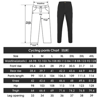 Men's Elasticity Cycling Pants