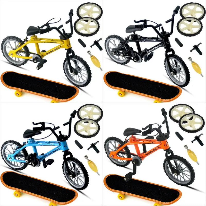 BMX Bicycle and Skateboard Miniature