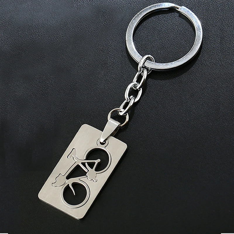 3D Quadrate Bike Keychain