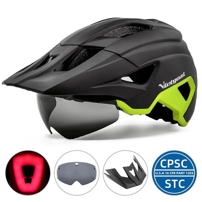 Magnetic Goggles Cycling Helmet