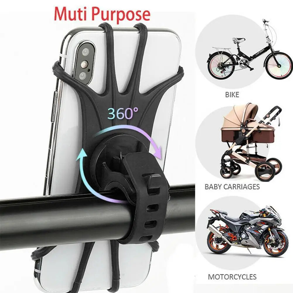 Multi-Purpose Silicone Bike Phone Holder