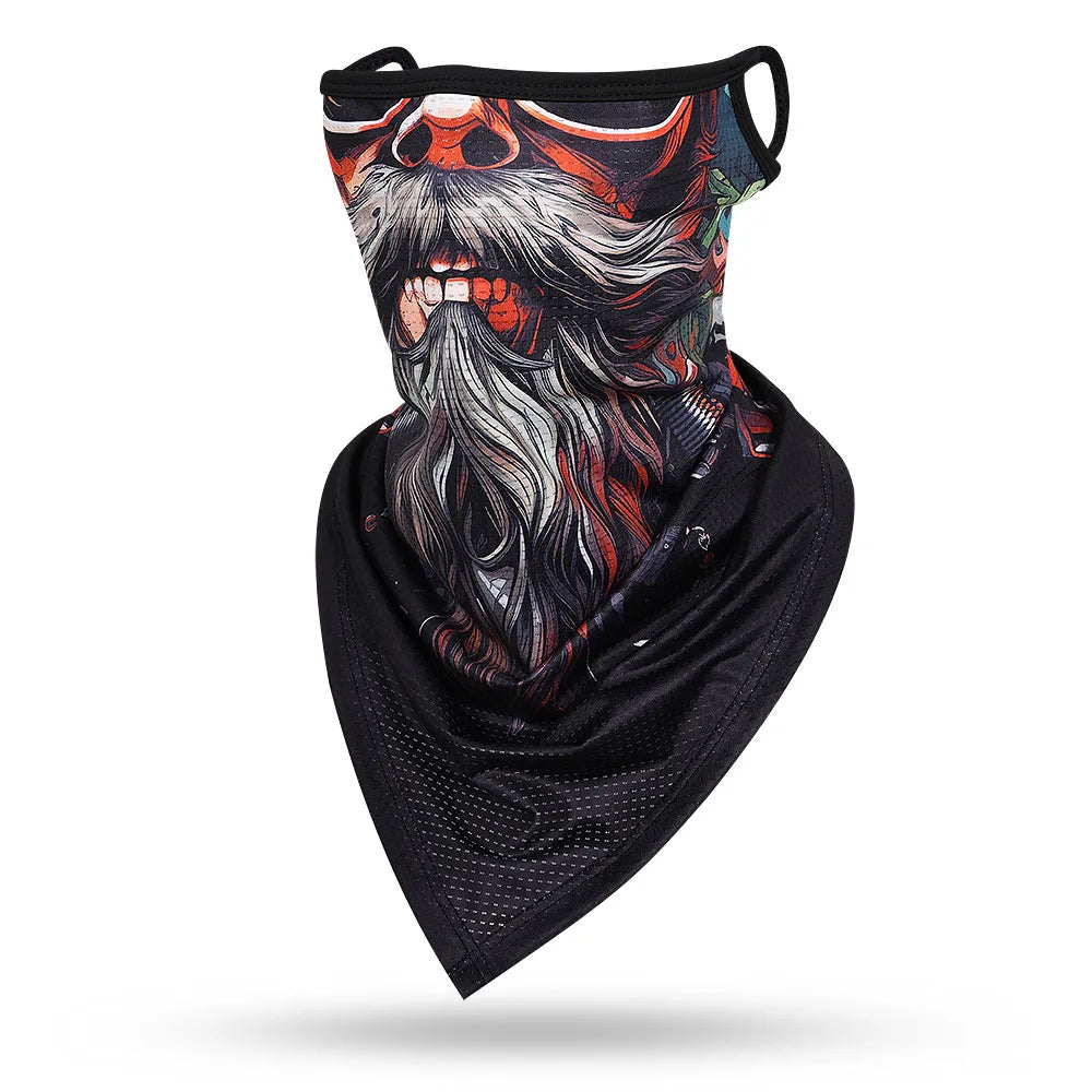 Skull Beard Bandana Mask 