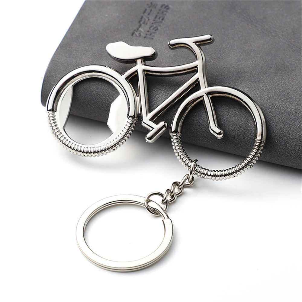 Bicycle Figure Key Ring