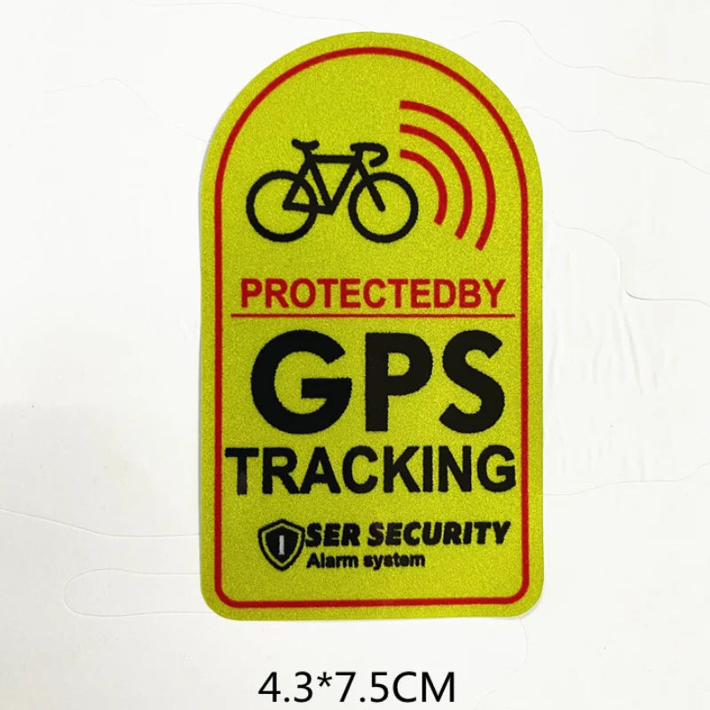 GPS Security Bike Stickers