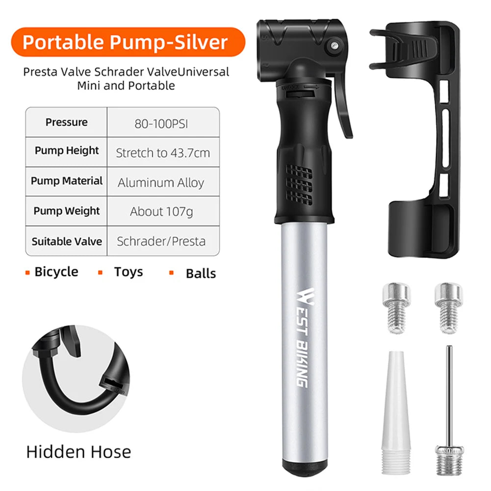 West Biking 160 PSI Floor Bike Pump