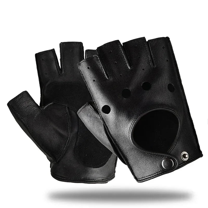 Heritage Leather Cycling Gloves