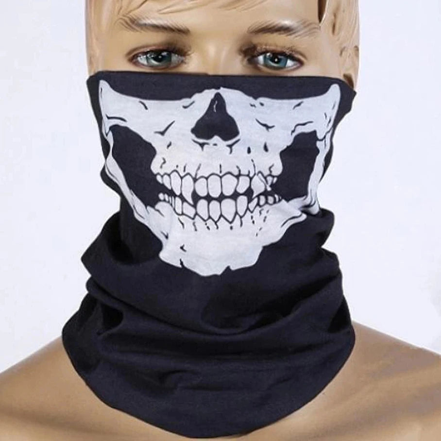 Skull Design Neck Gaiter