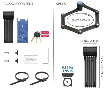 Lightweight Folding Bike Lock