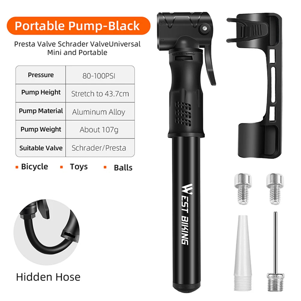 West Biking 160 PSI Floor Bike Pump