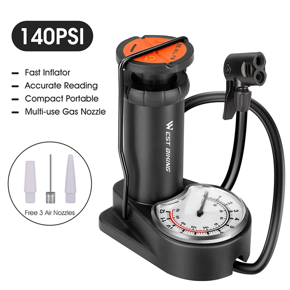 West Biking 160 PSI Floor Bike Pump