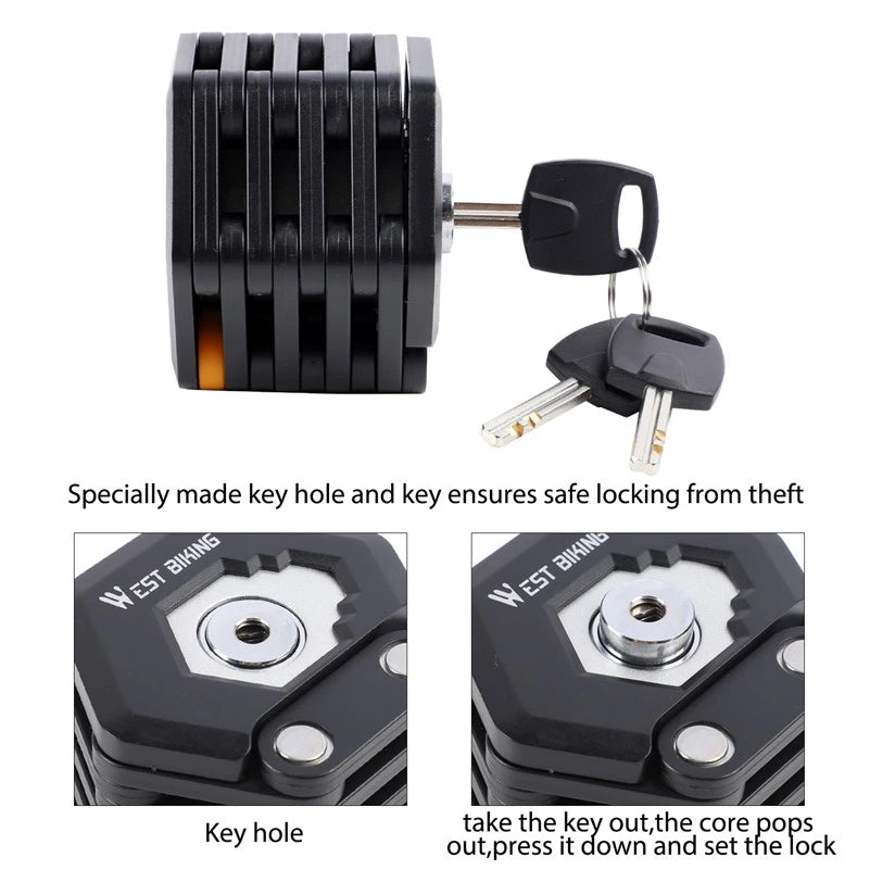 Heavy-Duty Chain Lock with Locking Mechanism