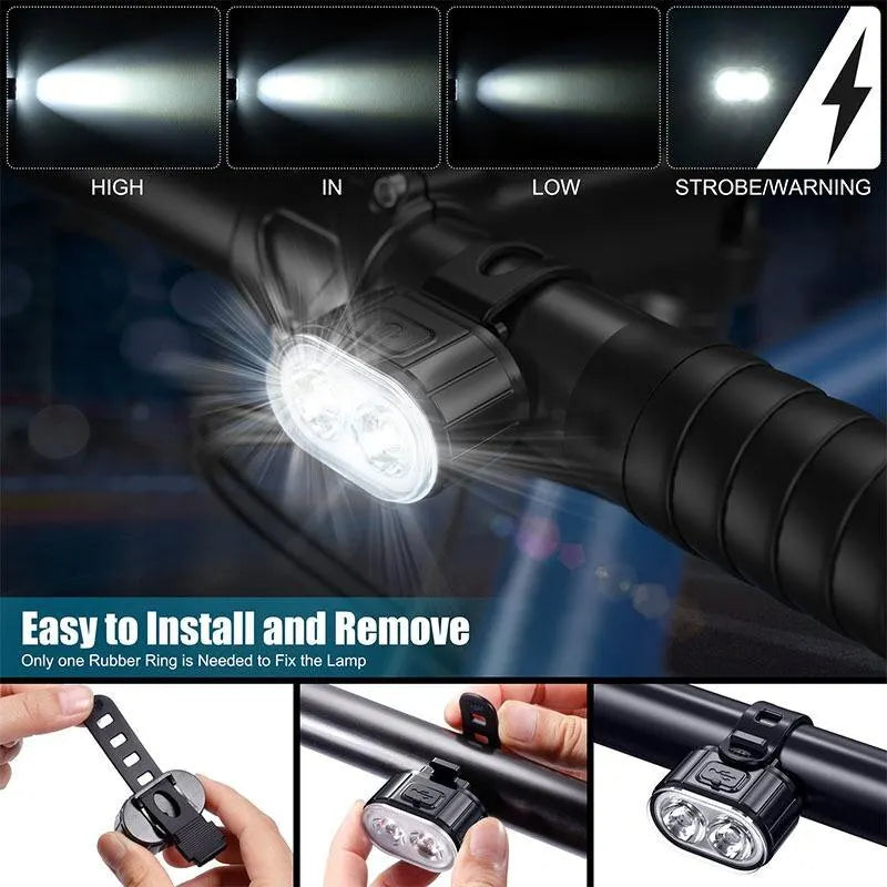 USB Rechargeable Bicycle Lights