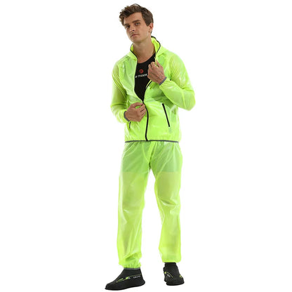 High-Visibility Waterproof Cycling Raincoat 