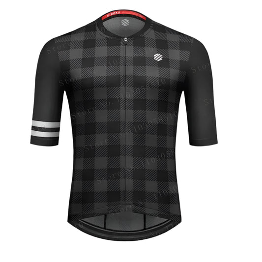 Men's Plaid Cycling Jersey