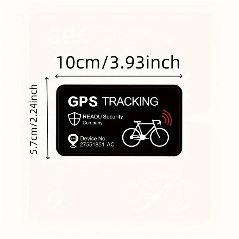 GPS Security Bike Stickers