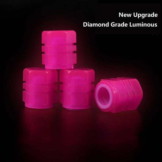 Glow-in-the-Dark Luminous Valve Caps