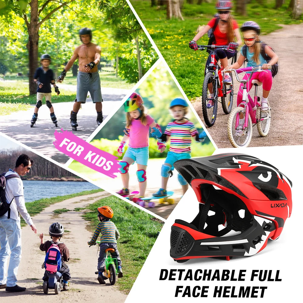 Kid's Detachable Full Face Helmet