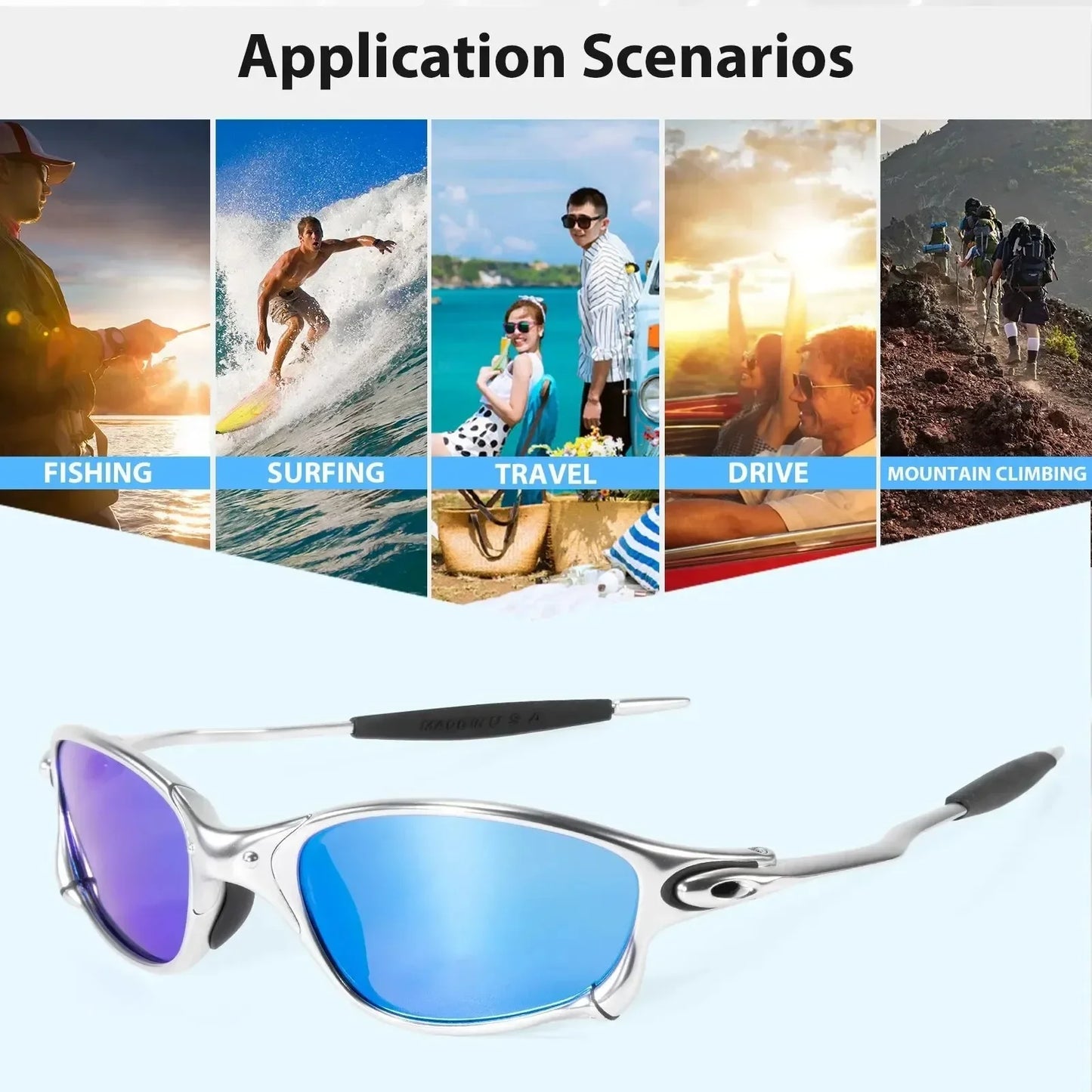 Polarized Sports Sunglasses 