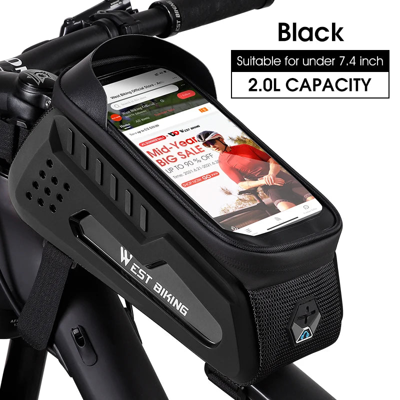 WEST BIKING Waterproof Bike Frame Bag