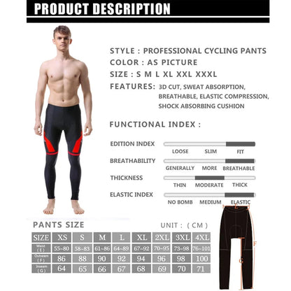 Men's Cycling Pants with 5D Gel Pad