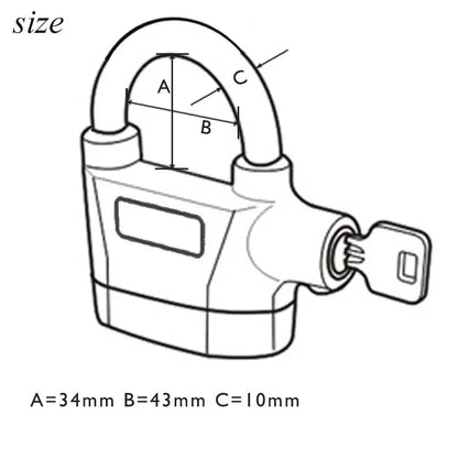 Heavy-Duty Padlock with Key Set