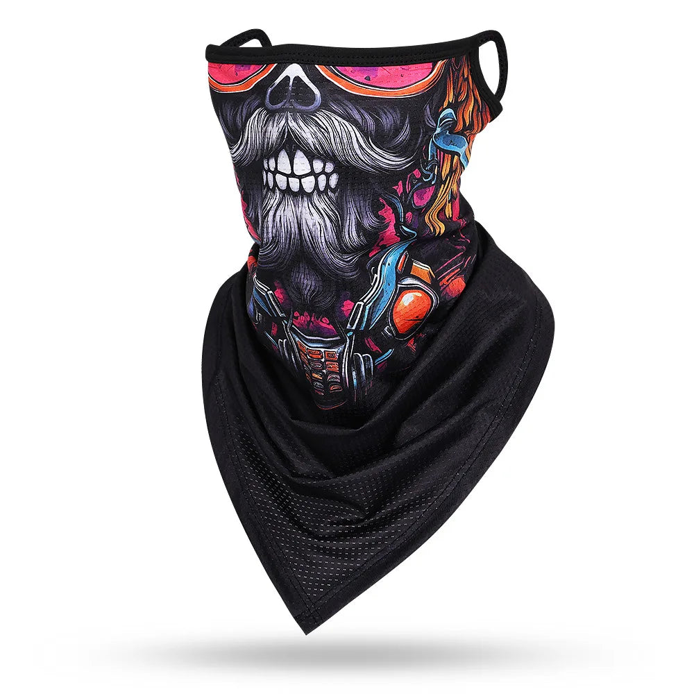 Skull Beard Bandana Mask 